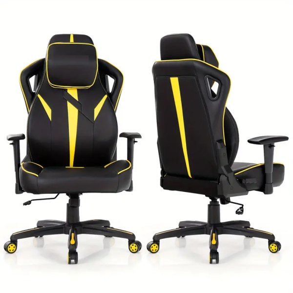 High Back Gaming Chair With Adjustable Tilt Tension